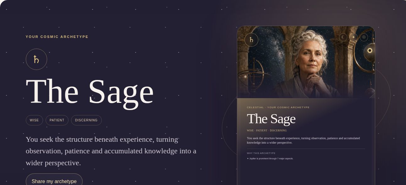 Your Archetype inside the Celestial platform